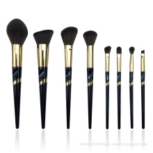 8PC Dark Blue Makeup Brush Set